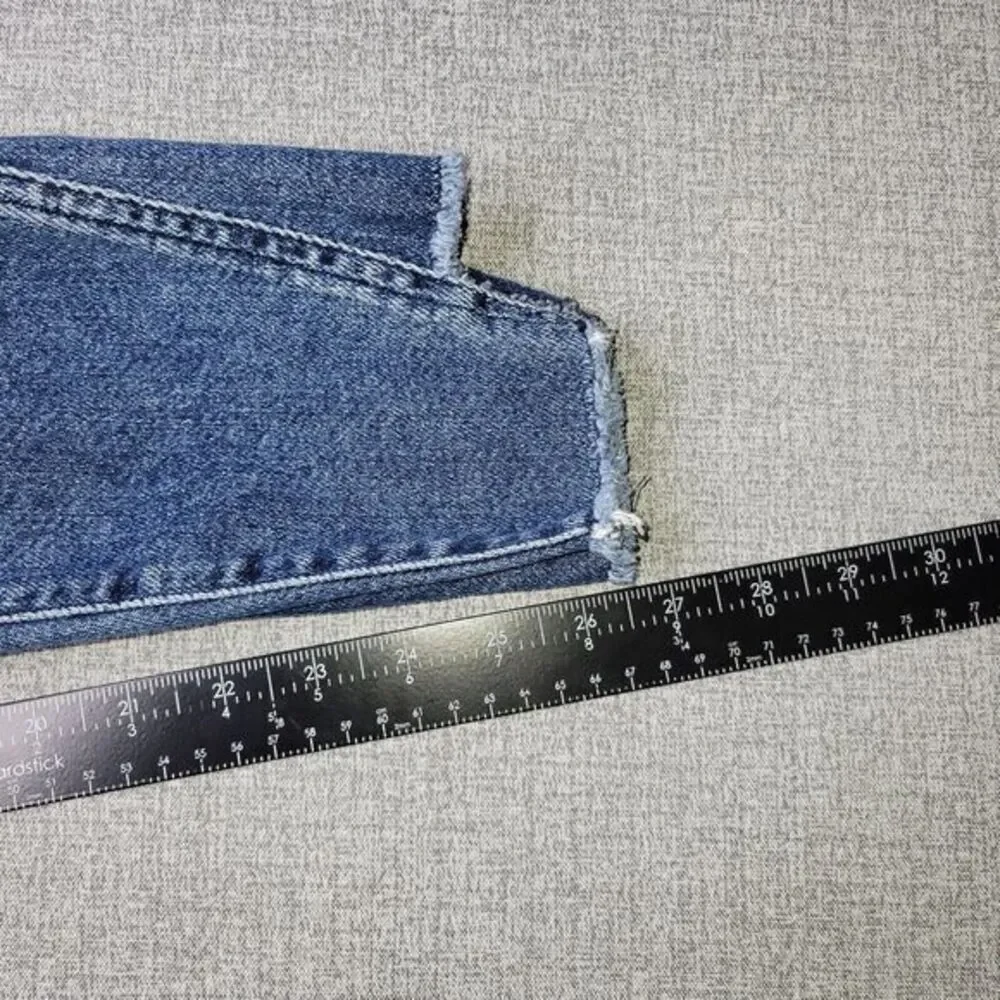 Frame Le High Skinny‎ Jeans Women 27 Blue Raw Hem